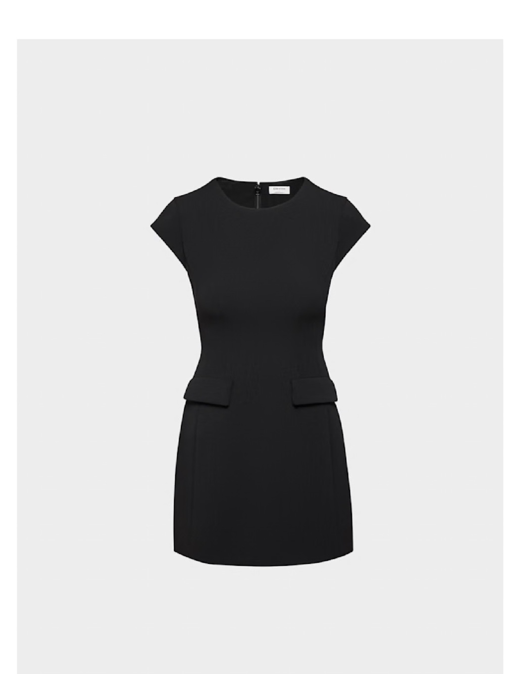 Aritzia FigureKnit Black Cap Dress